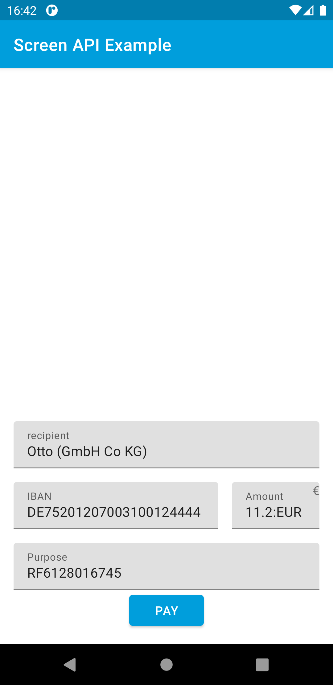 Banking App - Payment Details